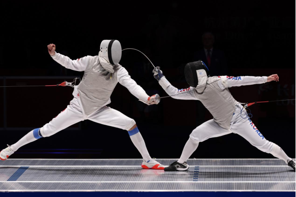德国选手在击剑比赛中展现出众 德国选手在击剑比赛中展现出众